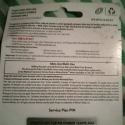 Family Plan  $ 50.00 Card To Put Service On S