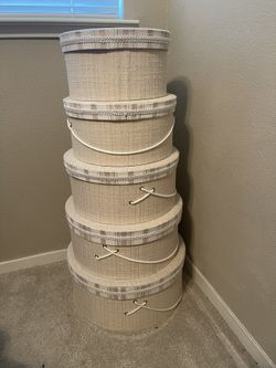 5 Nesting Hat Boxes