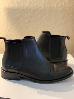 Leather boots