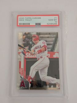2020 Topps Chrome Mike Trout #1 PSA 10