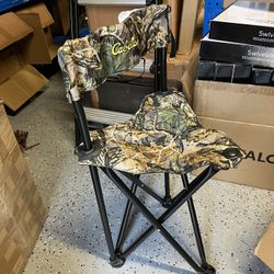 Portal  Large Quick Folding Tripod Stool With Backrest Fishing Camping Chair With Carry Strap