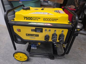Champion 7500W / 6000W Portable Gas Generator