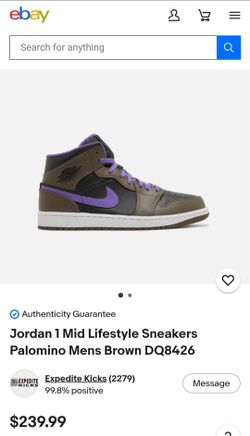 Jordan 1 Mid Lifestyle Sneakers Palomino WMNS Brown