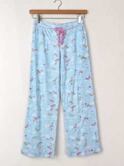 Rainbow Cloud Pajama Pants - Light Blue - Size Small