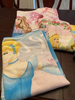 Girls princess blankets
