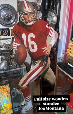 Joe Montana Full Size Wooden Cut Out