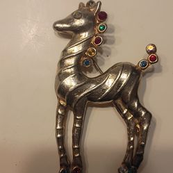 1940's  Sterling Silver Pony Pin