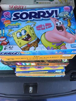 Board games Sorry monopoly LEGO Harry Potter
