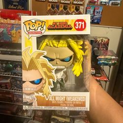 All might weakened my hero academia funko pop new