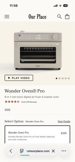 Our Place Wonder Oven Pro Air Fryer Toaster Oven
