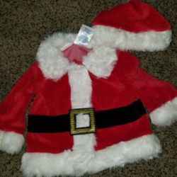 Santa Suit Size 3-6 mos
