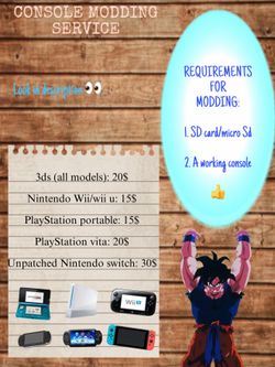 CONSOLE MODDING SERVICE