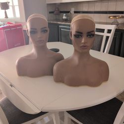 Mannequin Heads With Shoulders