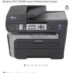 Brother Laser Multifunction Center  Fax, Scanner And Printer 