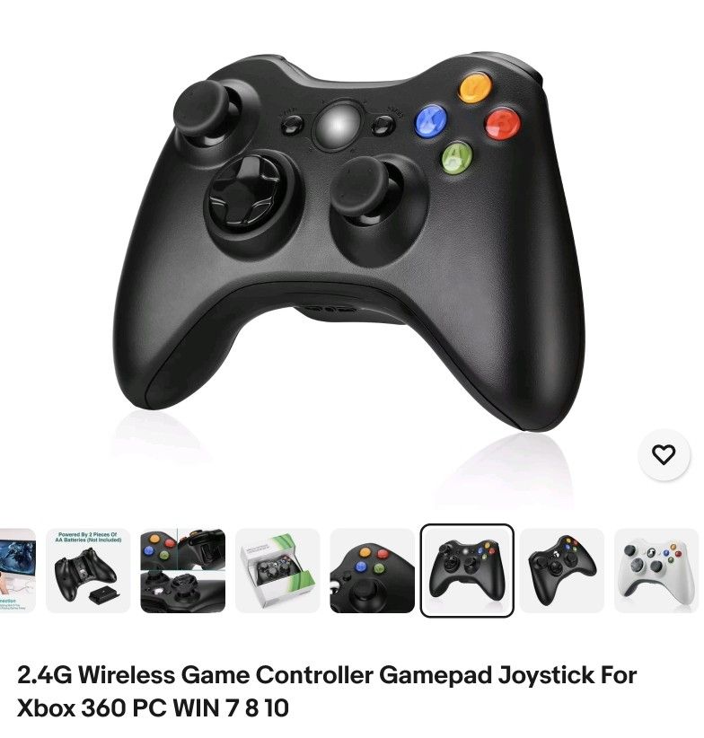 2.4G Wireless Game Controller Gamepad Joystick For Xbox 360 PC WIN 7 8 10
