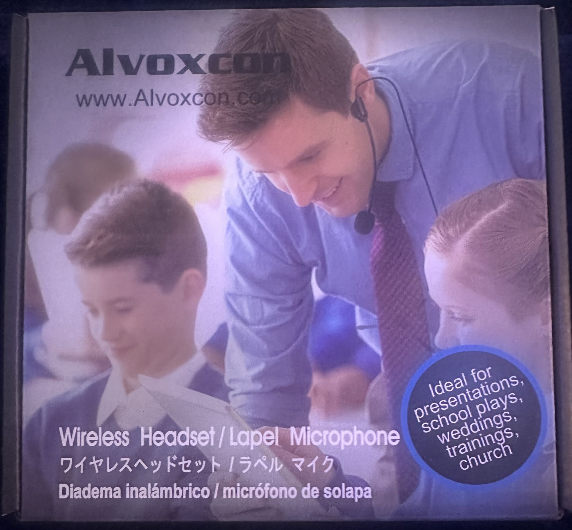 3 Alvoxcon Wireless Headset / Lapel Microphone