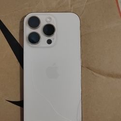 Apple iPhone 16 Pro - 256 GB - White (Mobile Cellular) Cracked Screen ( For Parts*)