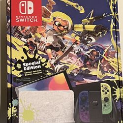 Brand New Nintendo Switch Oled Splatoon Edition
