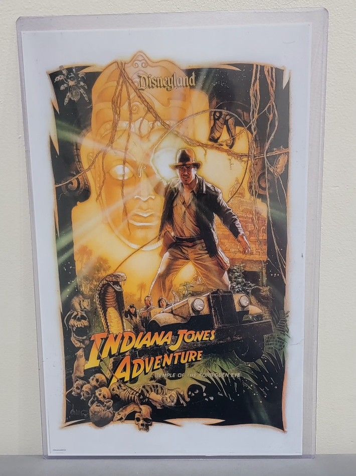 Indiana Jones Adventure Disney Collectors Poster