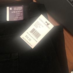 Amanda Smith 22 Average Woman Jeans. 5.00 New Black Color.