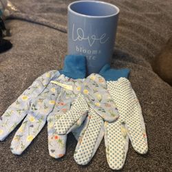 Flower Pot With Gloves 