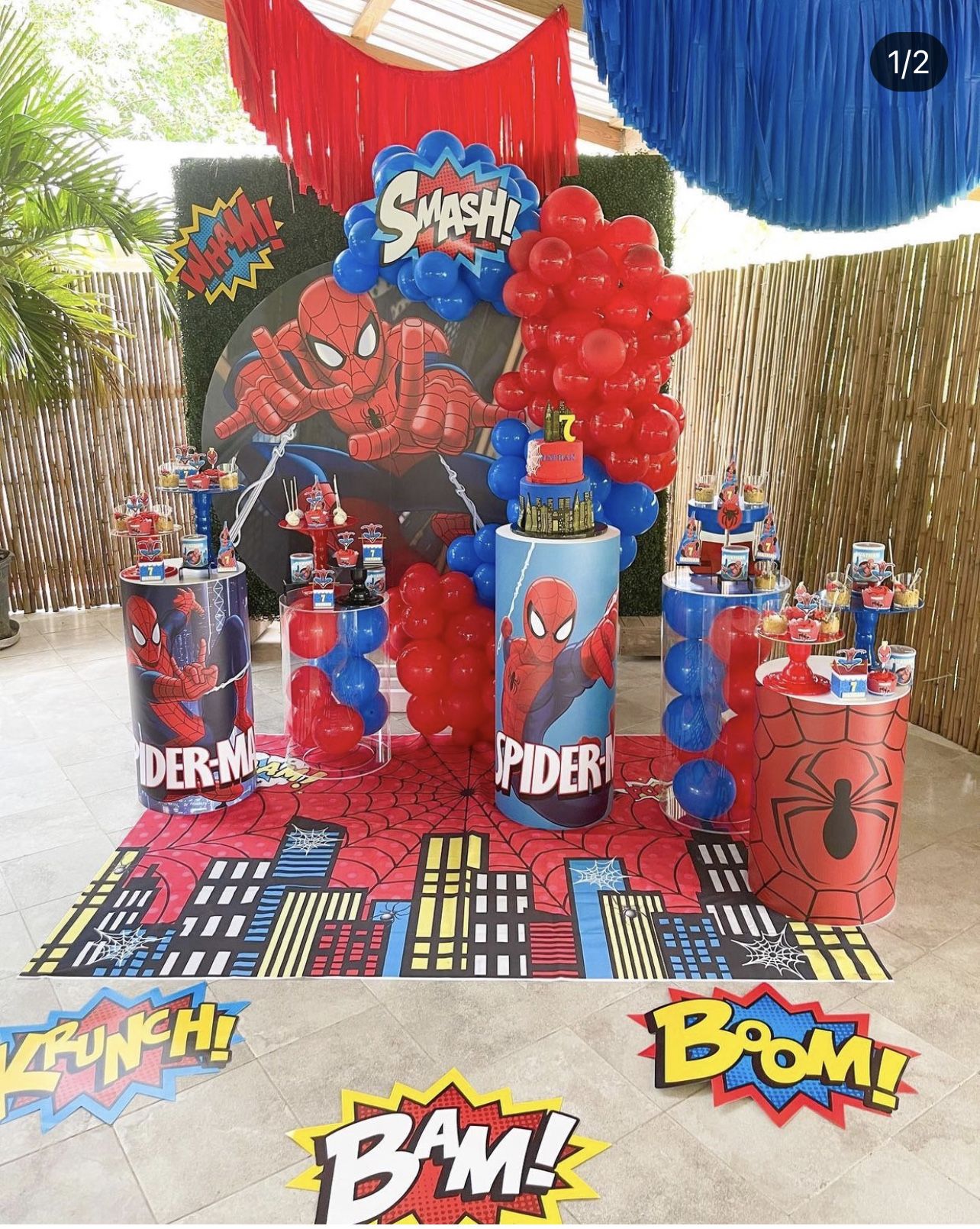 Birthday Party Decoration Boy Kids Celebration Fiesta Infantil Custom Backdrop