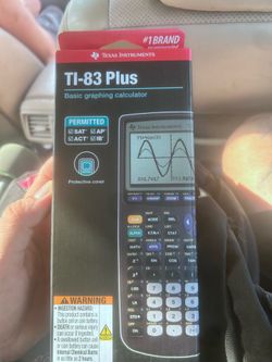 Texas Instruments TI-83 Plus Graphing Calculator – New in Box – SAT/ACT/AP Approved