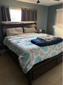 King Bed Frame with Storage