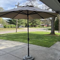 Sunbrella Patio Umbrella And Stand
