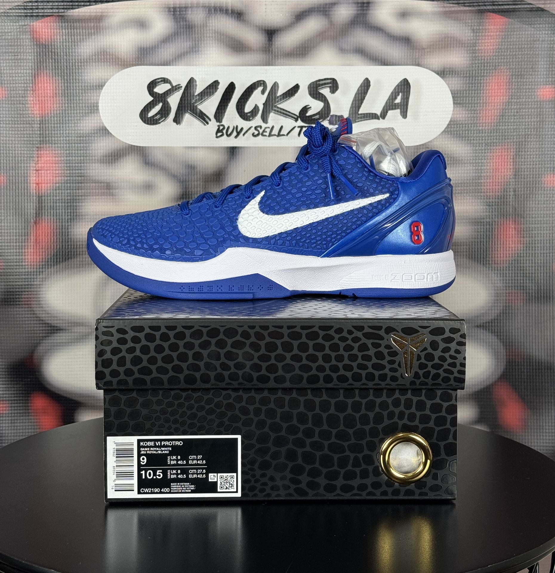 Nike Kobe 6 Protro “Dodgers” Size 9men
