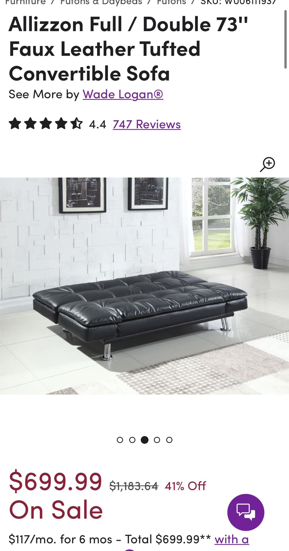 Black Futon Couch Wayfair