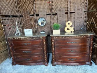 set Nightstand W/ Marble Top $129