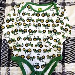 John Deer Baby Onesie. 9-12 Months.