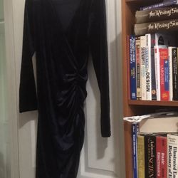 Guberry Large Blue Velvety Dress New