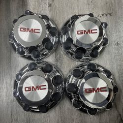 4PCs GMC 8 Lugs Chrome REPLACEMENT WHEELCENTER CAP HUB Sierra Yukon Suburban Van