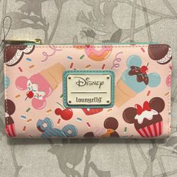 Disney Mickey & Minnie Mouse Sweets Flap Wallet