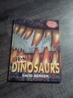 Life-Size Dinosaurs by David Bergen 2004 Hardcover Book 10 Fold Out Pages 48 pg