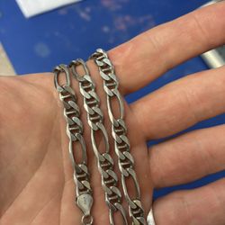 Silver Figaro Chain