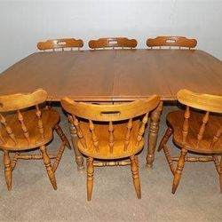 Antique Drop Leaf Table and Chairs

