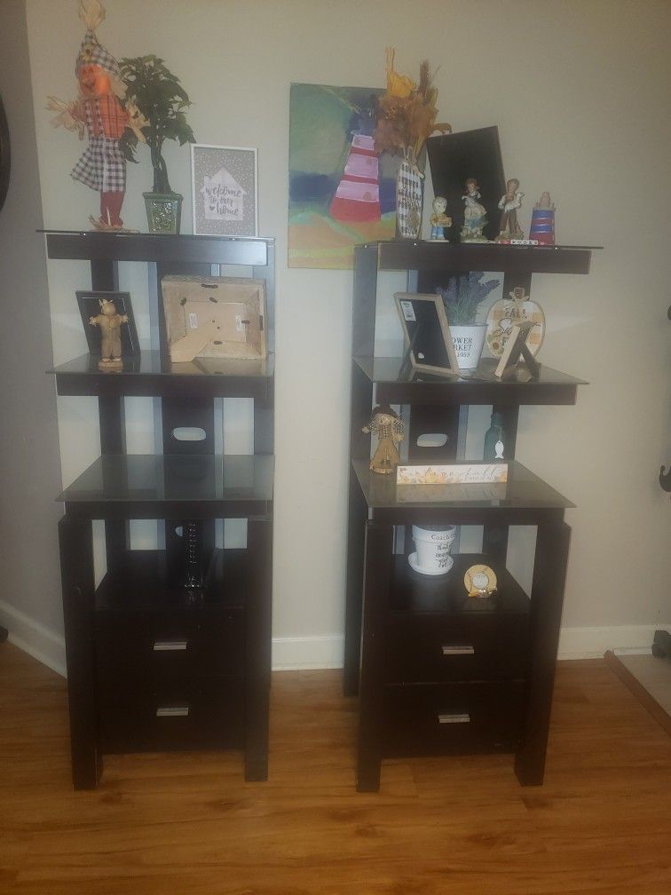 Shelves With Drawers Matching Living Room Set