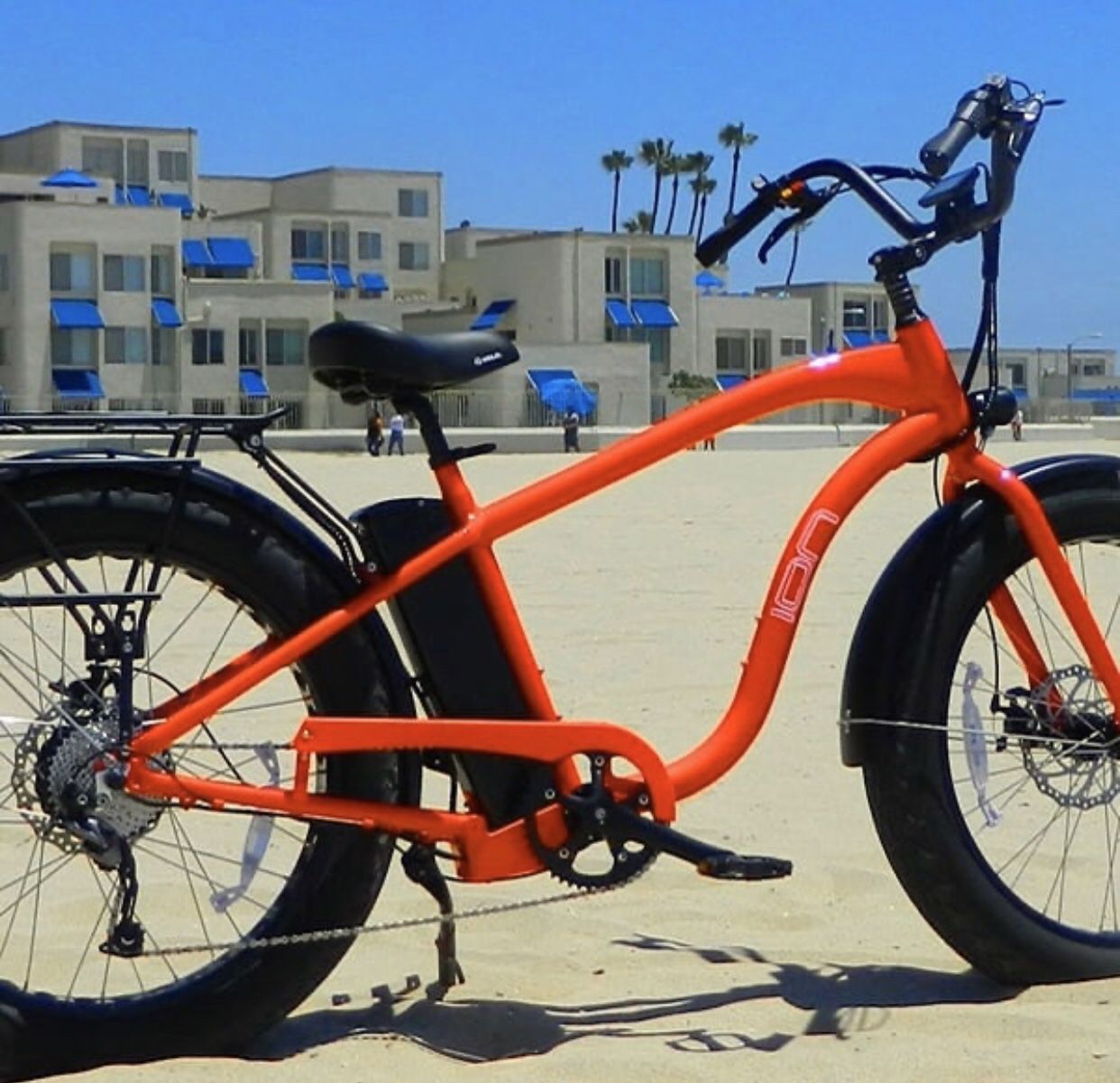 ION E-Z Rider Electric Fat Tire Beach Cruiser - eBike - Electric Bike