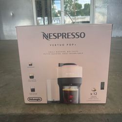 Nespresso Vertuo Pop+ Coffee Espresso Maker by De'Longhi Beige Single Serve ENV92BE