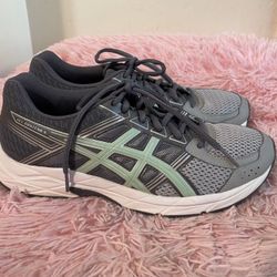 ASICS GEL-CONTEND 4 Mid Grey/Glacier Sea/Silver women’s running shoes SZ 9