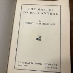 The Master Of Ballantrae By Robert Louis Stevenson