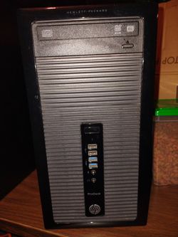 HP Desktop PC. Windows 10 Pro, SSD