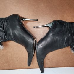 Witch Stilletos ALDO BUTTER LEATHER CHROME HEEL