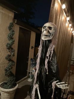 Life-Size Halloween Skeleton Reaper Decoration