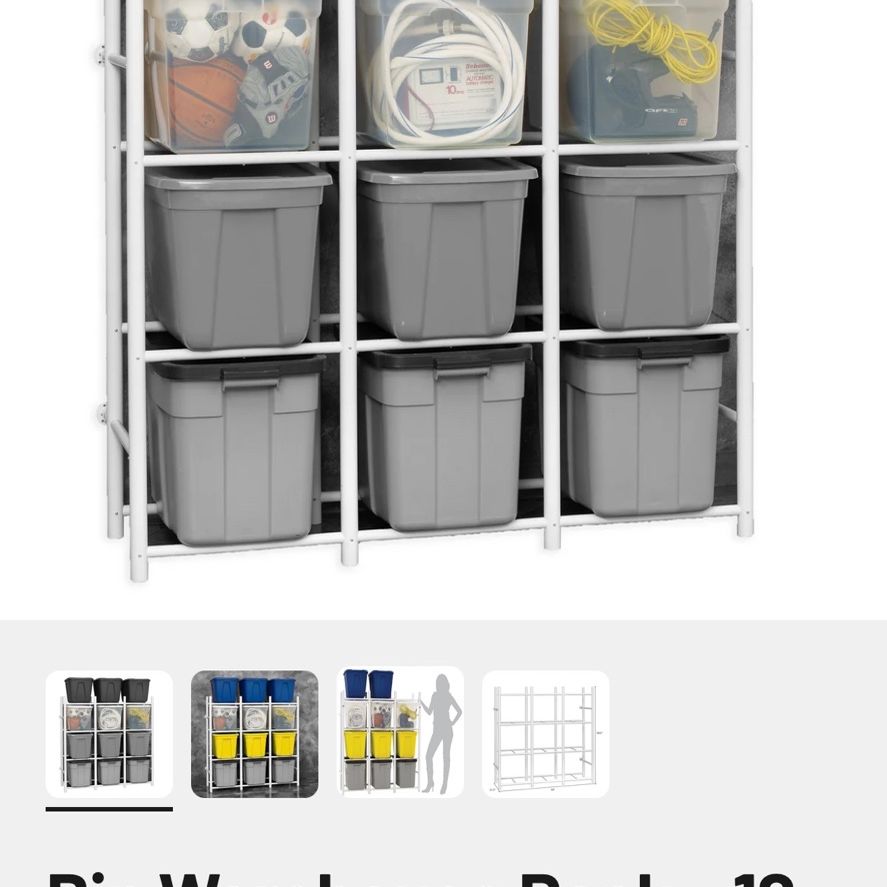 Bin Warehouse Rack – 12 Totes Compact for Sale in Temecula, CA - OfferUp