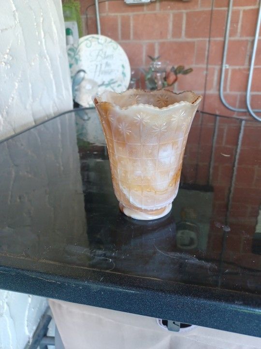 Carmel Slag Vase