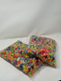 2000 Pcs Bouncy Balls Bulk 0.78 Inch/ 20 Mm Small Neon Swirl Bouncing Balls Multi